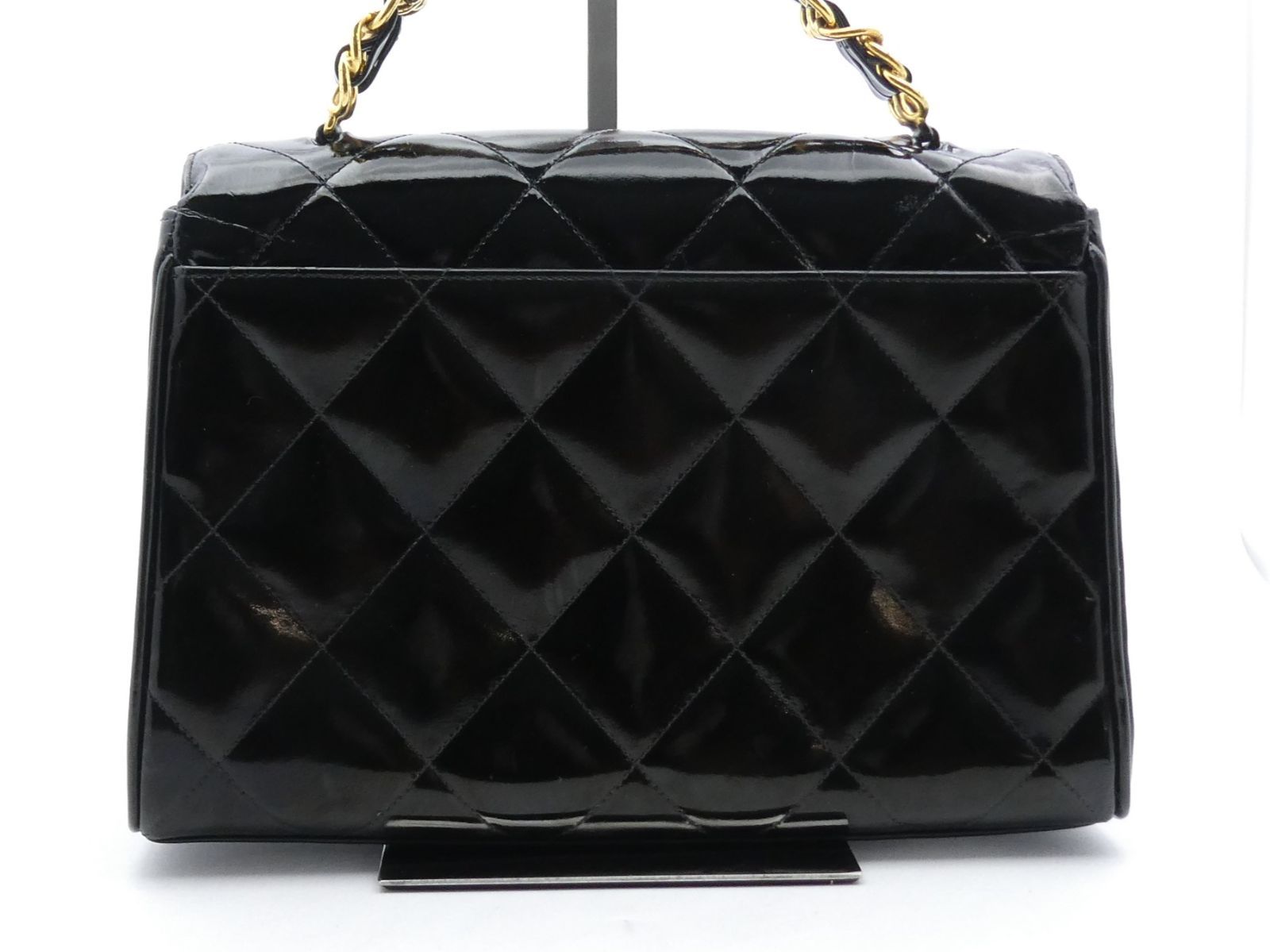 〇5915 CHANEL シャネル マトラッセ ココマーク ターンロック エナメル