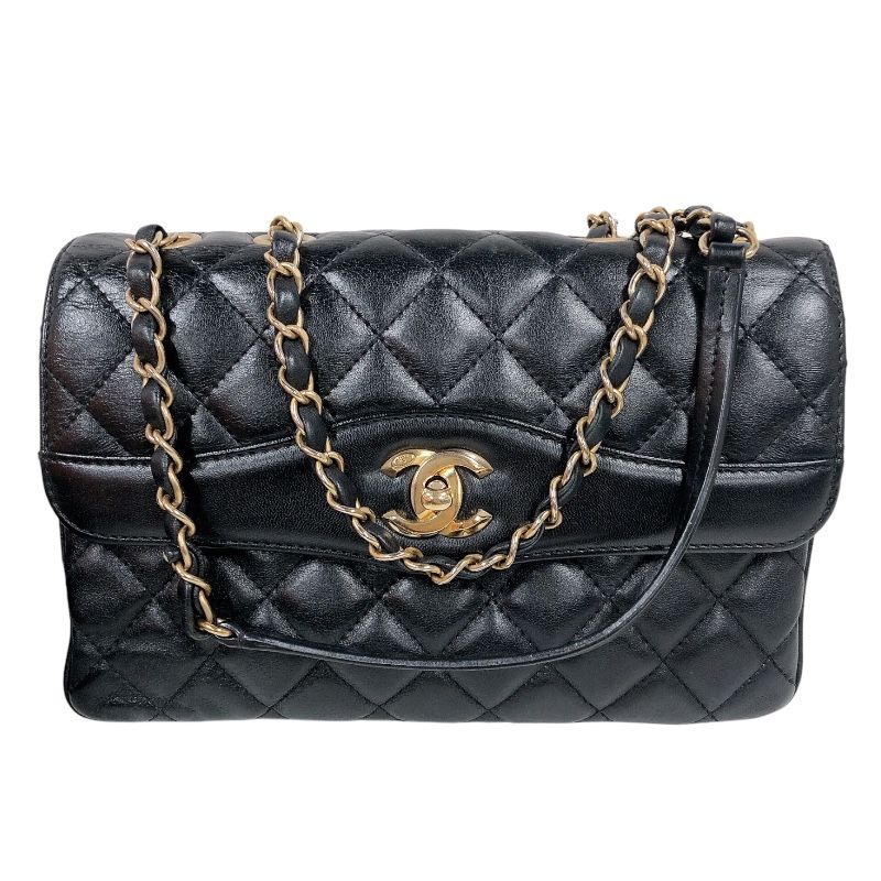 シャネル CHANEL マトラッセ　スモールフラップバッグ A57028 ブラック　ゴールド金具 ラムスキン レディース ショルダーバッグ