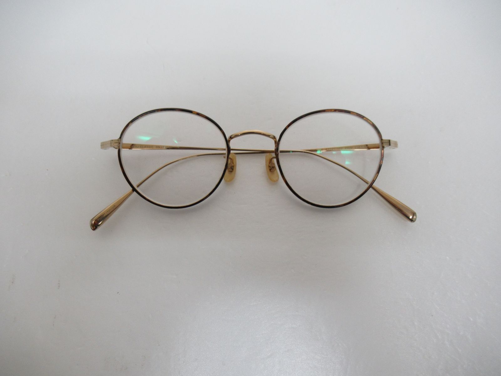 BJ CLASSIC COLLECTION　ビージェイクラシックコレクション　PREM-114S NT　メガネ　眼鏡　メンズ　レディース　ユニセックス　度入り　中古　日本製　人気　定番　即購入大歓迎　K491