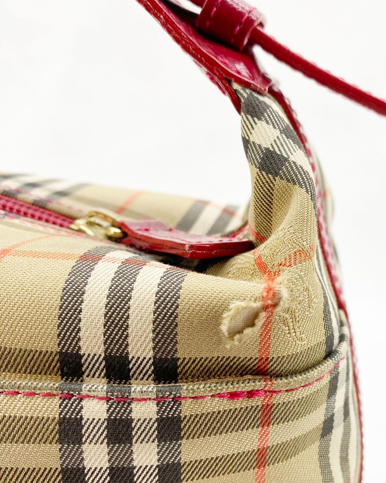 BURBERRY バーバリー ノバチェック シャドーホース ハンドバッグ ワン