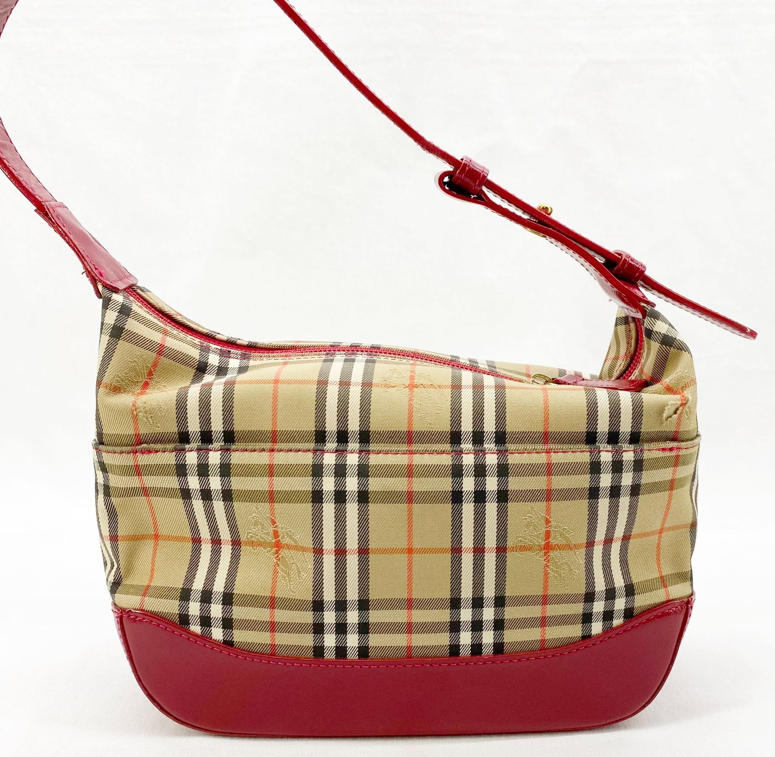 BURBERRY バーバリー ノバチェック シャドーホース ハンドバッグ ワン