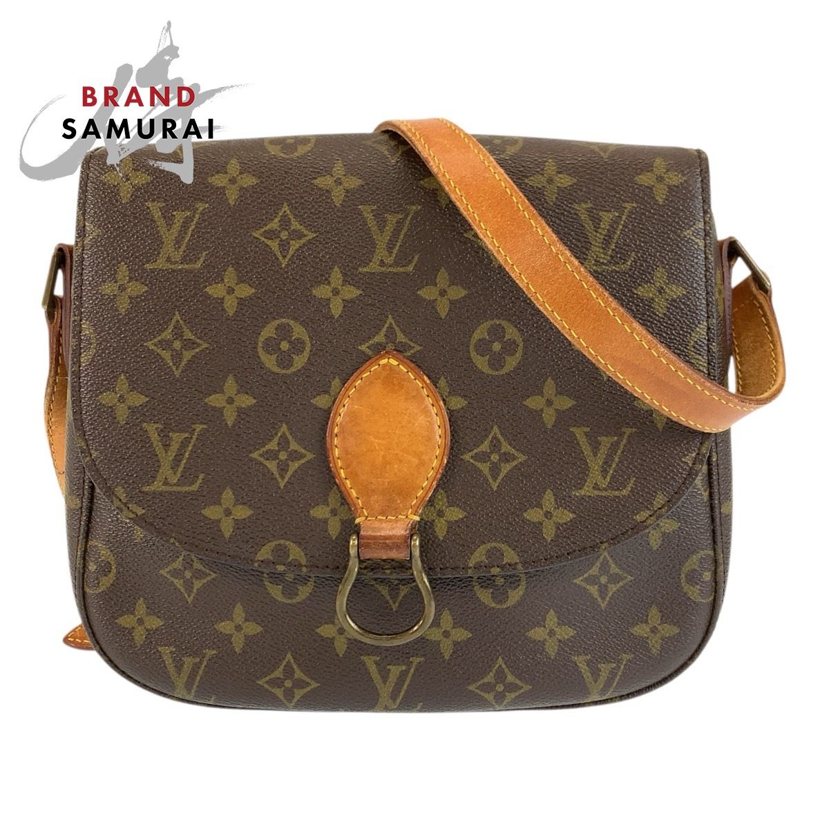 LOUIS VUITTON ルイヴィトン モノグラム サンクルーGM ブラウン ゴールド金具 PVC /レザー M51242 ショルダーバッグ ポシェット レディース 601901 【中古】 LOUIS VUITTON ルイヴィトン モノグラム サンクルーGM ブラウン