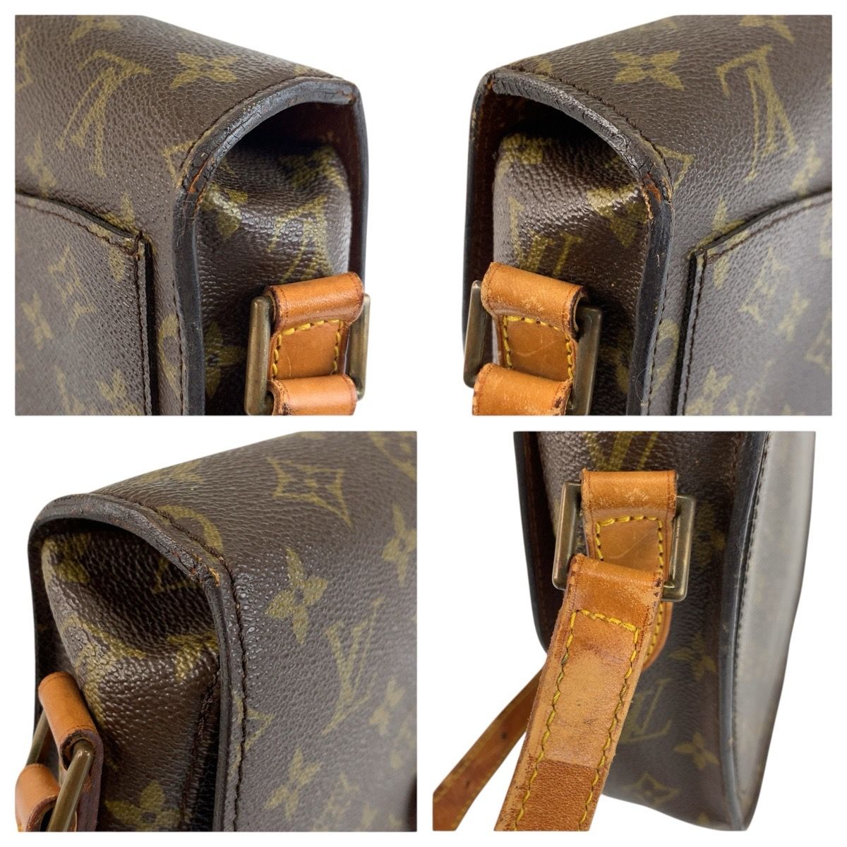 LOUIS VUITTON ルイヴィトン モノグラム サンクルーGM ブラウン ゴールド金具 PVC /レザー M51242 ショルダーバッグ ポシェット レディース 601901 【中古】 LOUIS VUITTON ルイヴィトン モノグラム サンクルーGM ブラウン