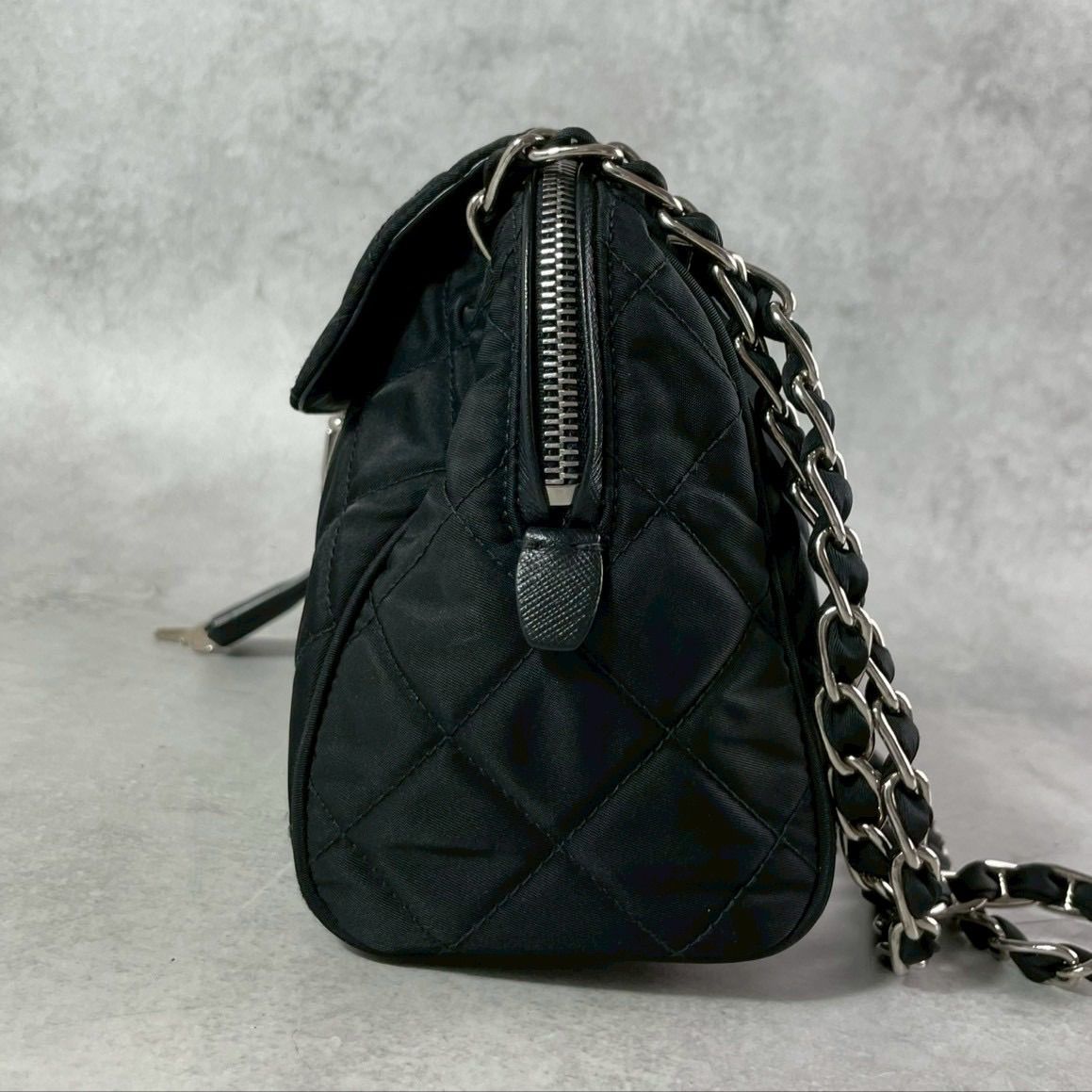 ◎極美品 PRADA プラダ チェーン ショルダーバッグ 肩掛け 斜めがけ 