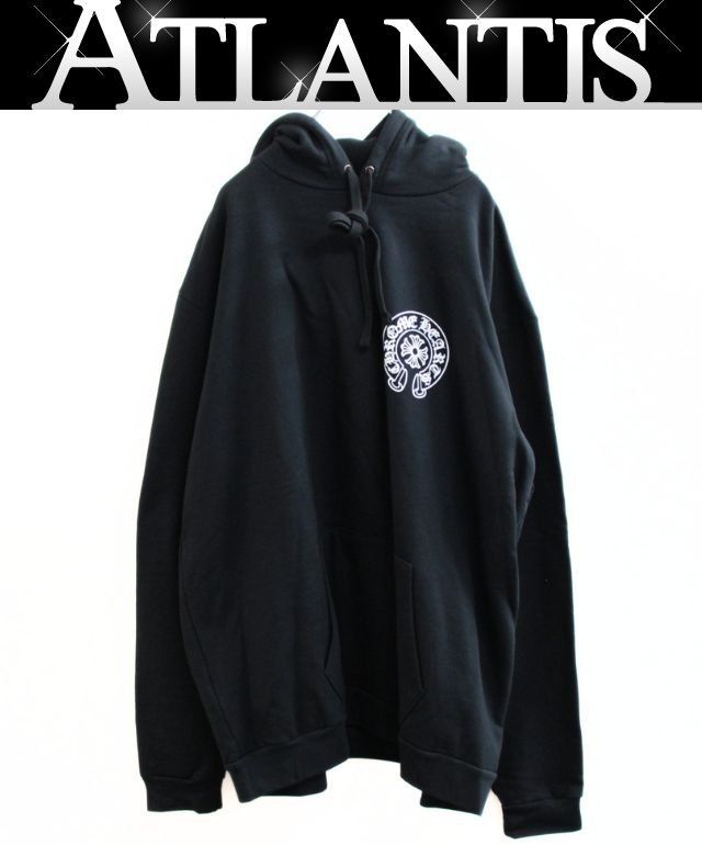CHROME HEARTS 新宿店 クロムハーツ 新品 ホースシュー プルオーバー パーカー 長袖 メンズ size:XXL 黒 31101