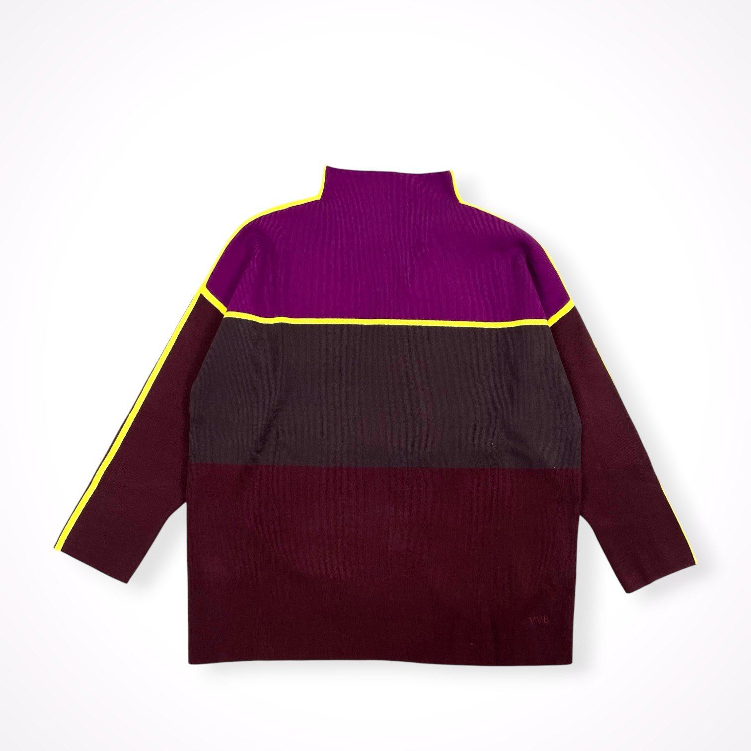 VICTORIA BECKHAM / ブロックカラーニット 参考定価：60,000程度 SIZE:L