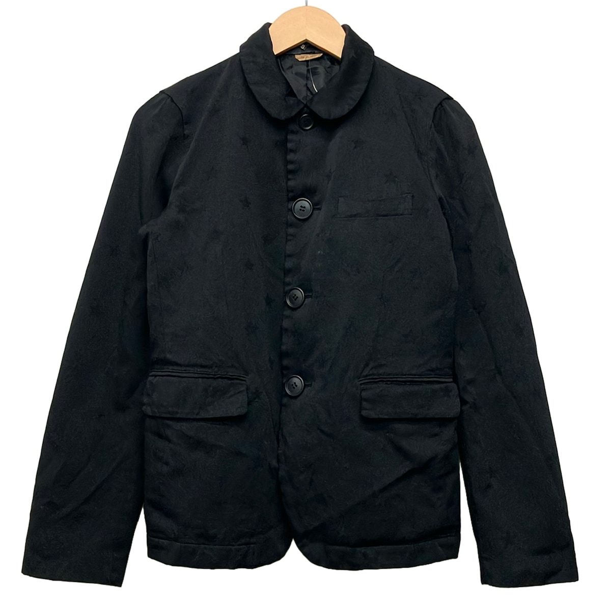 BLACK COMMEdesGARCONS(ブラックコムデギャルソン) ジャケット サイズS メンズ美品 - 1Q-J017 黒 長袖/スター(星)/春/秋