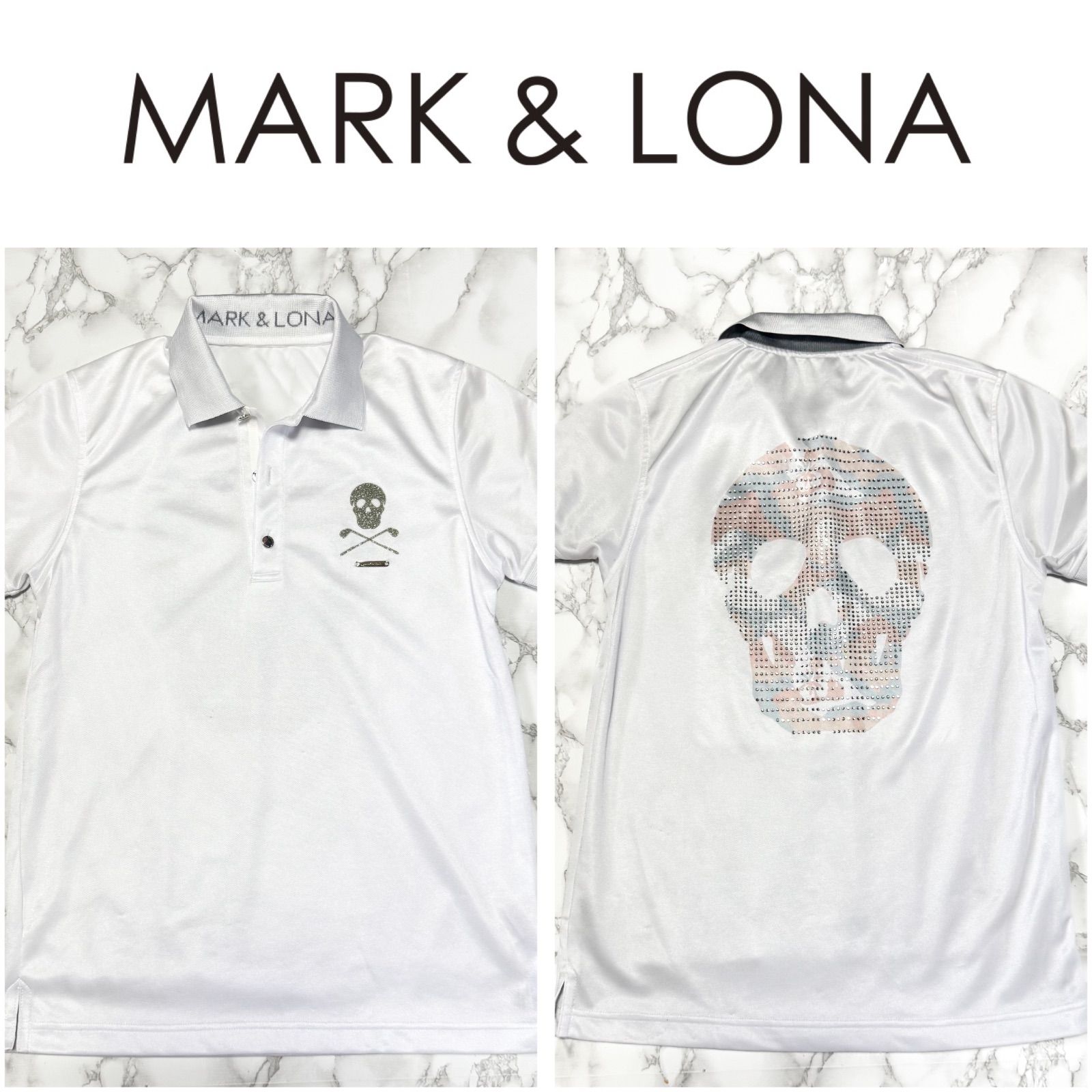 MARK & LONA スカルデザイン ポロシャツ MARK & LONA スカルデザインシャツ - メルカリ