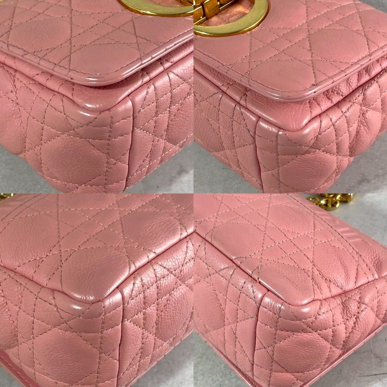 美品 Christian Dior ディオール カロ チェーン ショルダーバッグ 