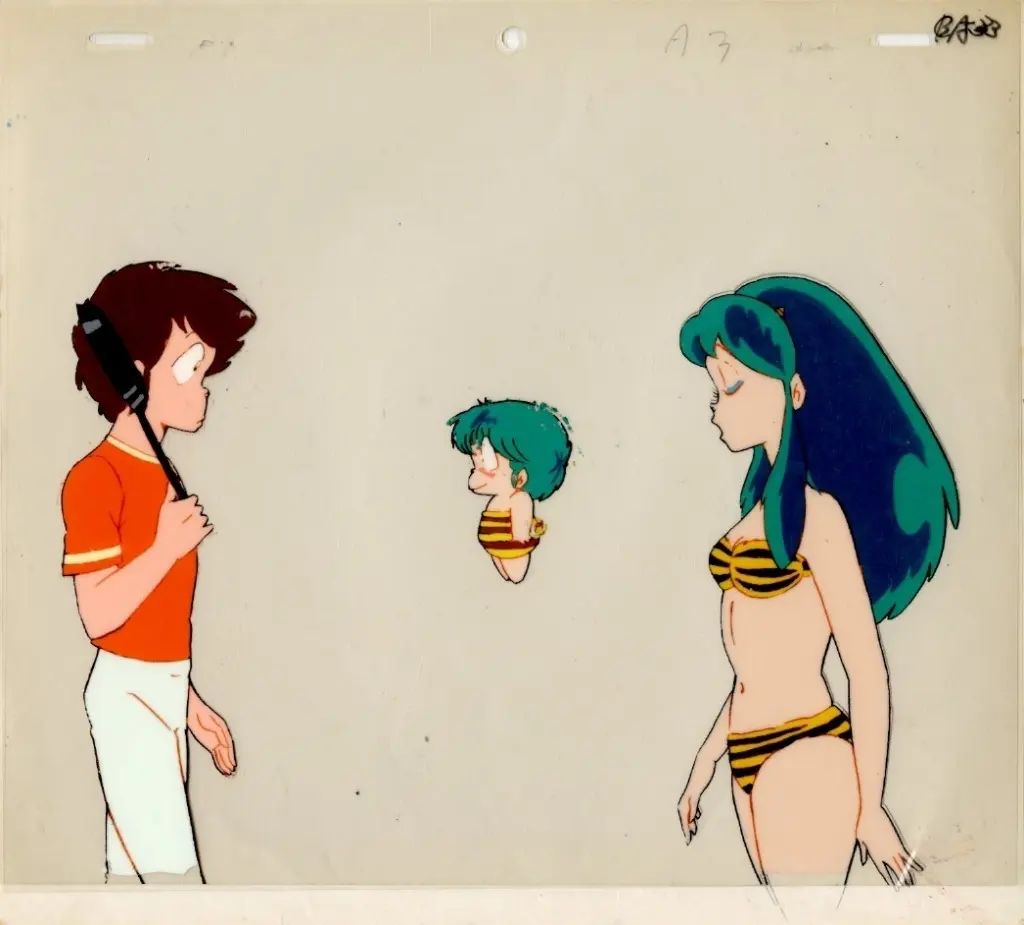 【中古】セル画・原画 セル画 うる星やつら/ラム テン 諸星あたる A3