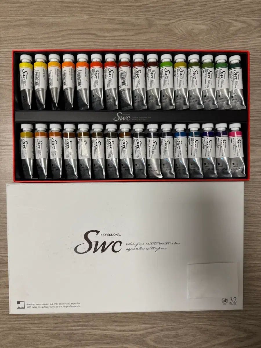 シンハン화구 シンハン SWC 水彩絵の具 15ml 32色セット 水彩絵の具