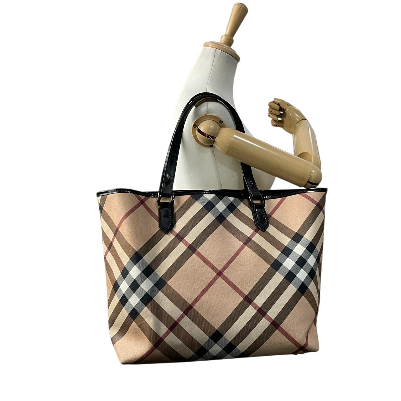 バーバリー BURBERRY トートバッグ ハンドバッグ ノバチェック 