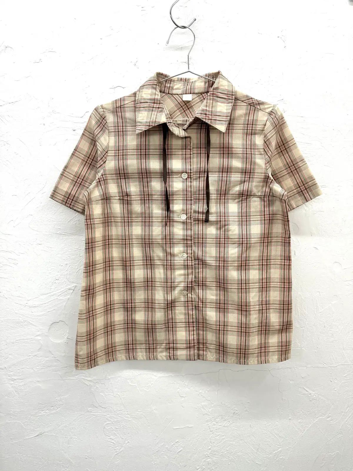 JPN ストラップ CHECK 半袖 シャツ