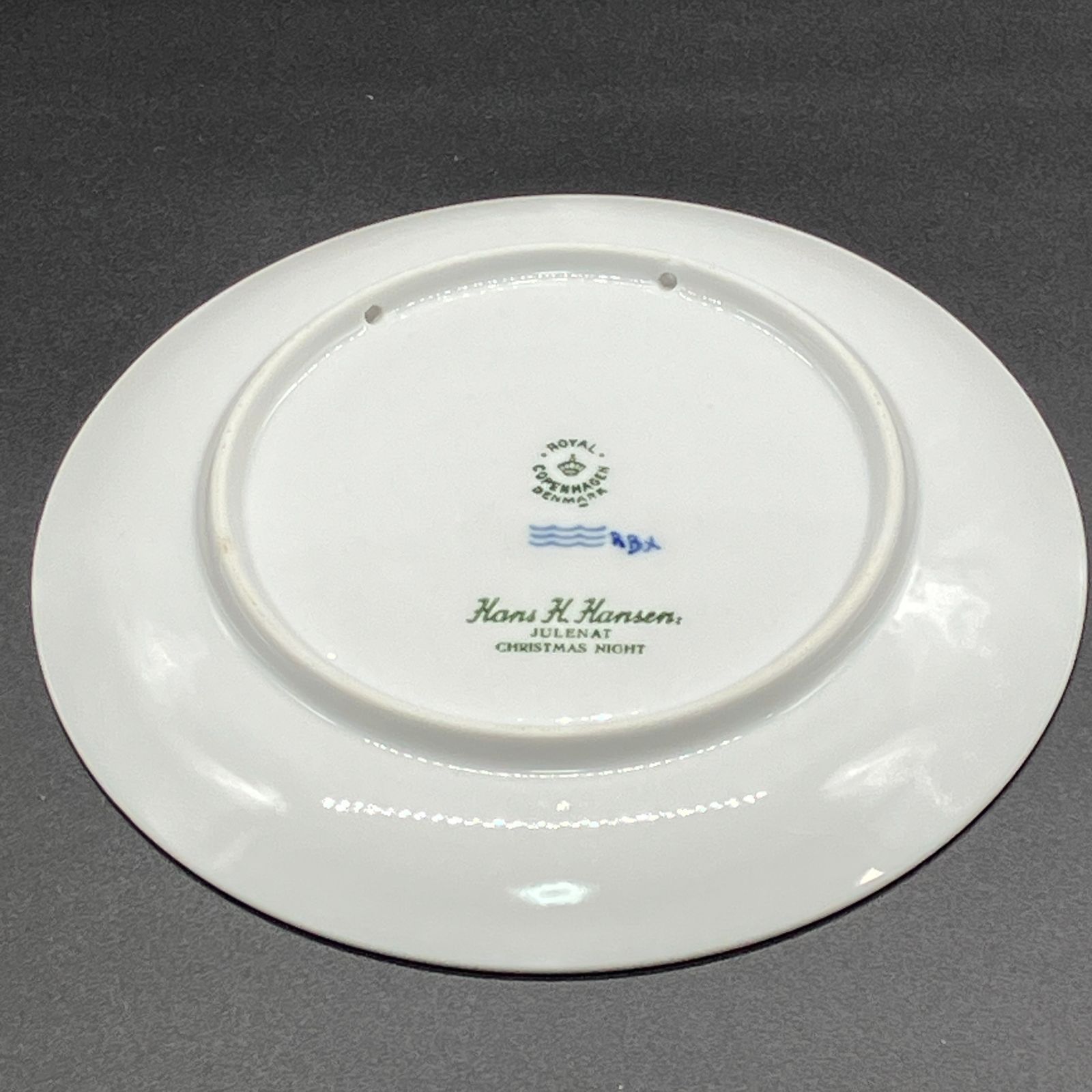1959年 「クリスマスの夜」 イヤープレート ロイヤルコペンハーゲン 北欧陶器 ロイヤルコペンハーゲン 1959年『 クリスマスの夜 』 1級品 イヤー