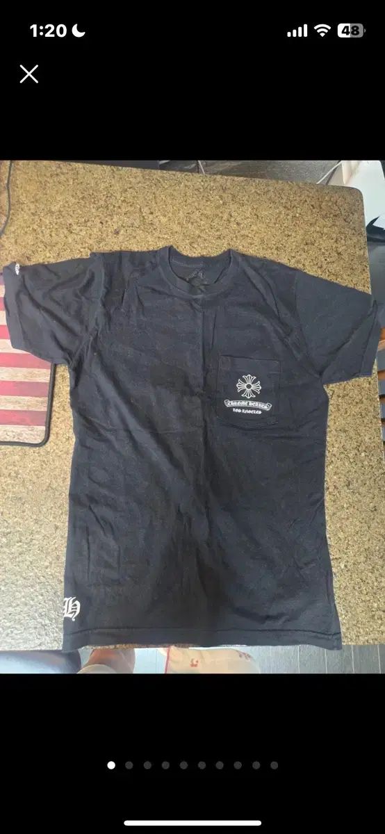CHROME HEARTS クロムハーツ ポケット 半袖 Tシャツ ブラック