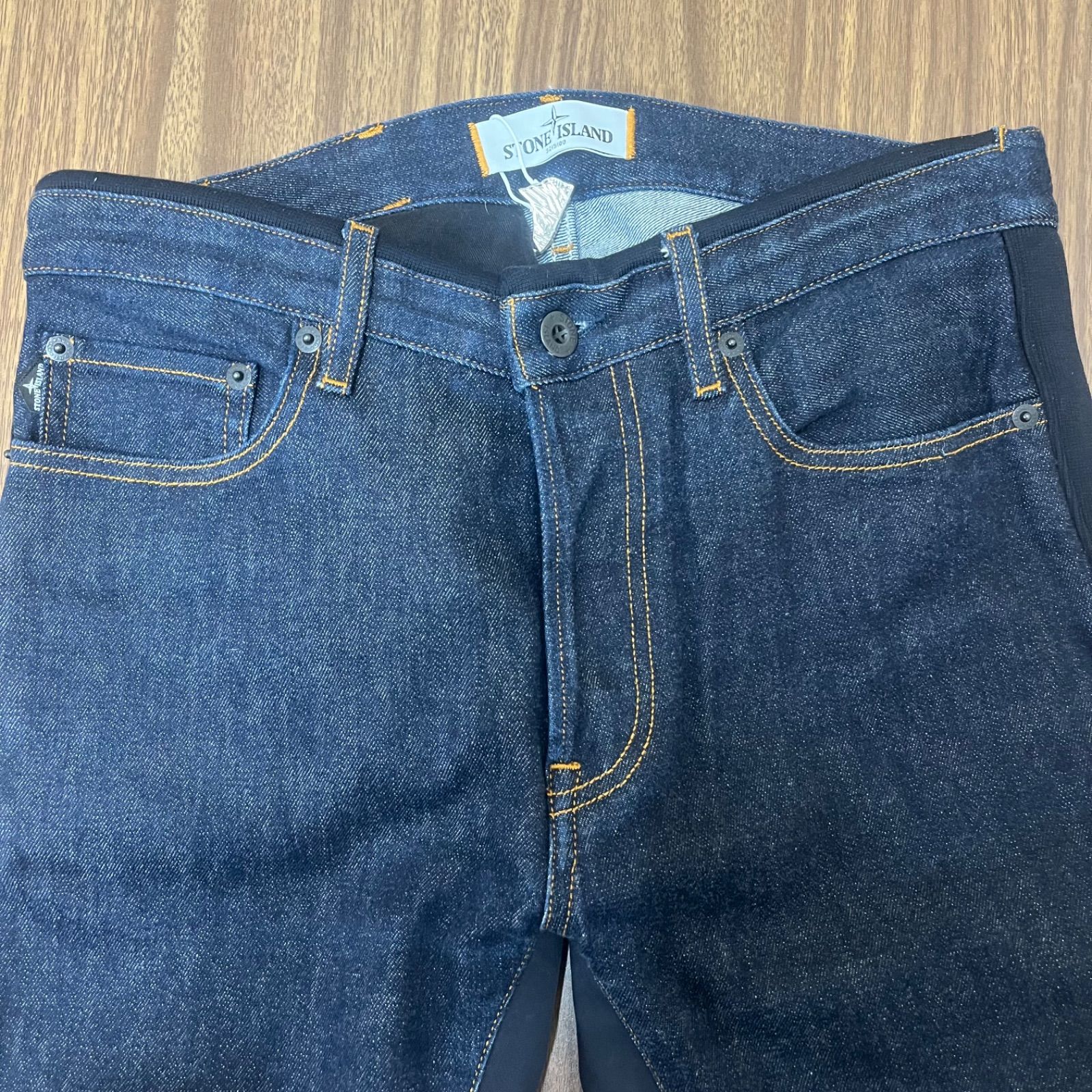 ♯923 STONEISLANDストーンアイランドデニムパンツUSED加工W30 STONE 