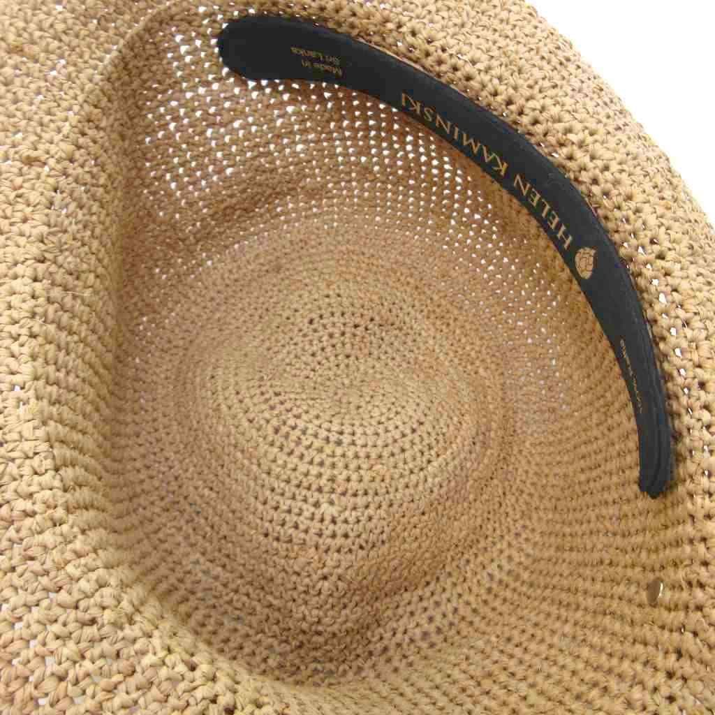 ヘレンカミンスキー HELEN KAMINSKI 美品 麦わら帽子 ラフィアハット
