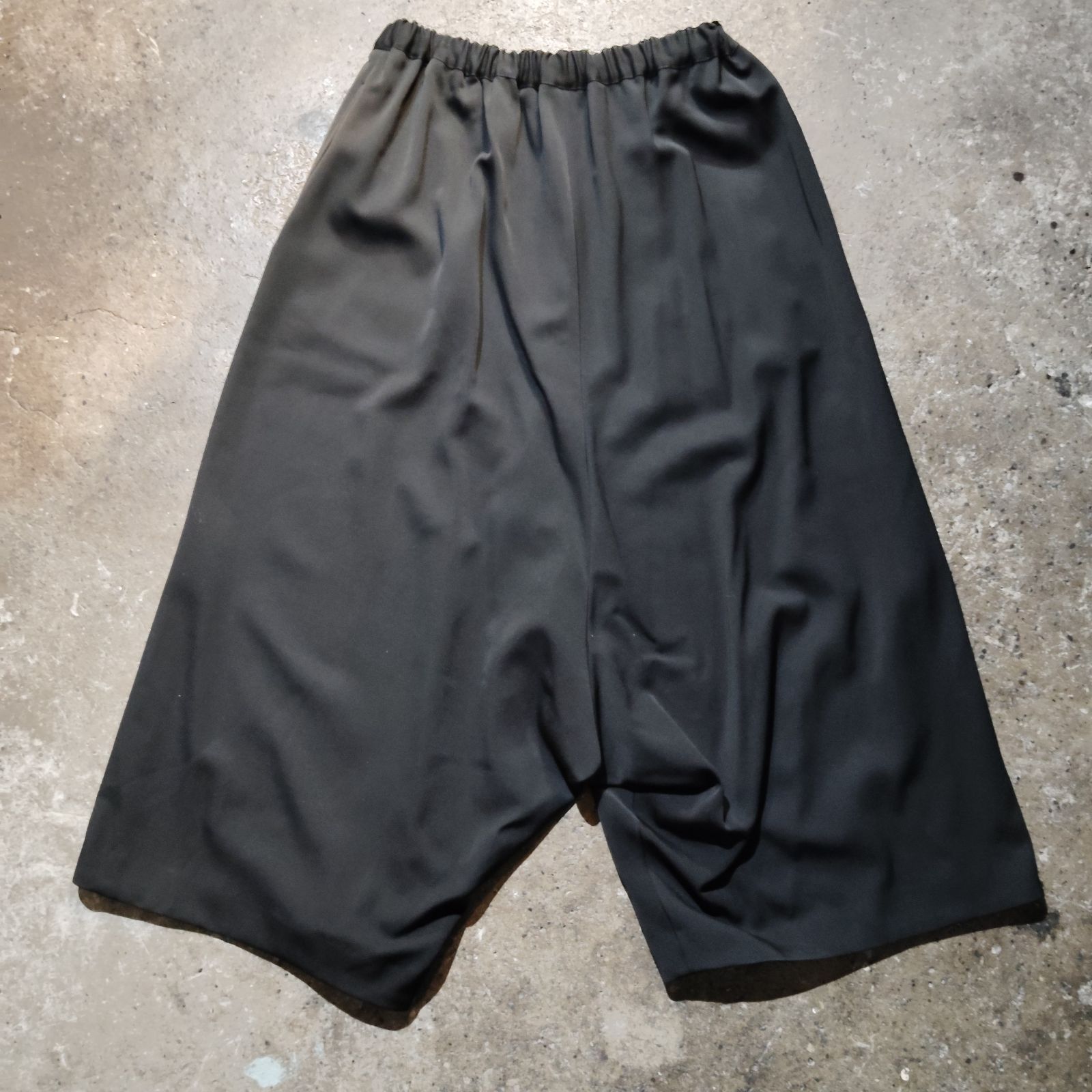 COMME des GARCONS 21aw ウールギャバ サルエルパンツ ブラック M コムデギャルソン 2021aw AD2021 GH-P002