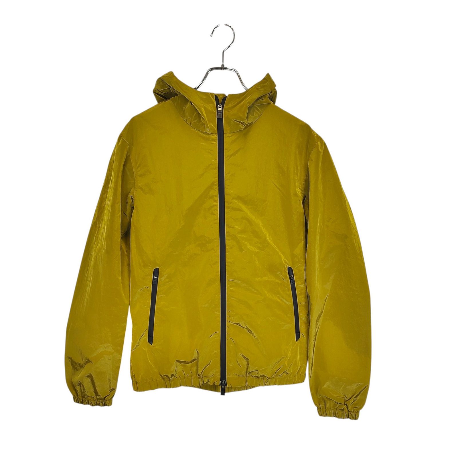 HERNO ヘルノ ×LAMINAR ZIP UP HOODIE BLOUSON ナイロン レイヤー フーデッド ブルゾン GI070UL 49006-43623-1 50 イエロー メンズ