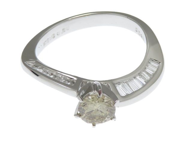 JEWELRY　ジュエリー　リング　K18ホワイトゴールド　＃14.5号　約4.0g【中古】【430】2147100020250