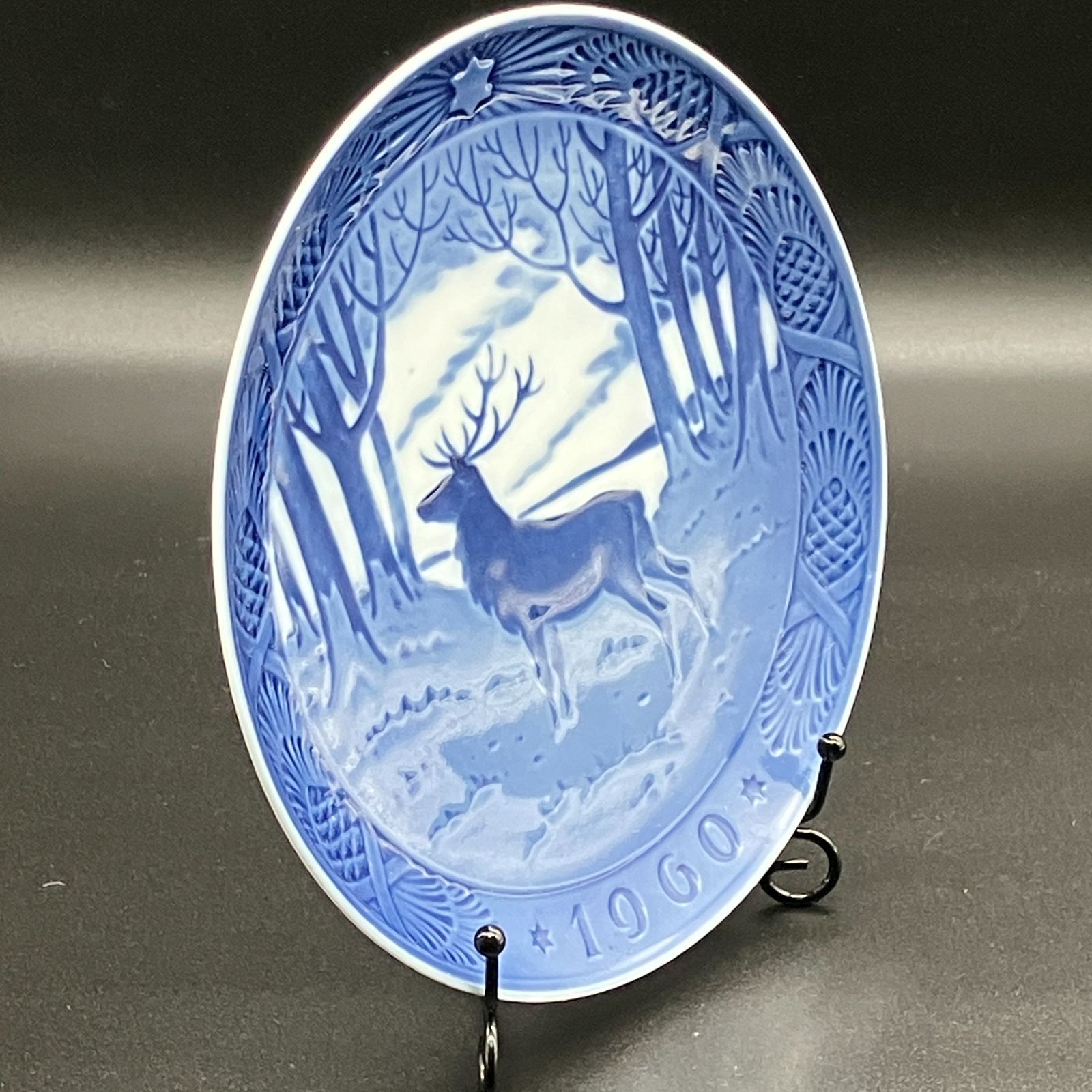 ロイヤルコペンハーゲン 1960年『 牡鹿 』 1級品 イヤープレート北欧