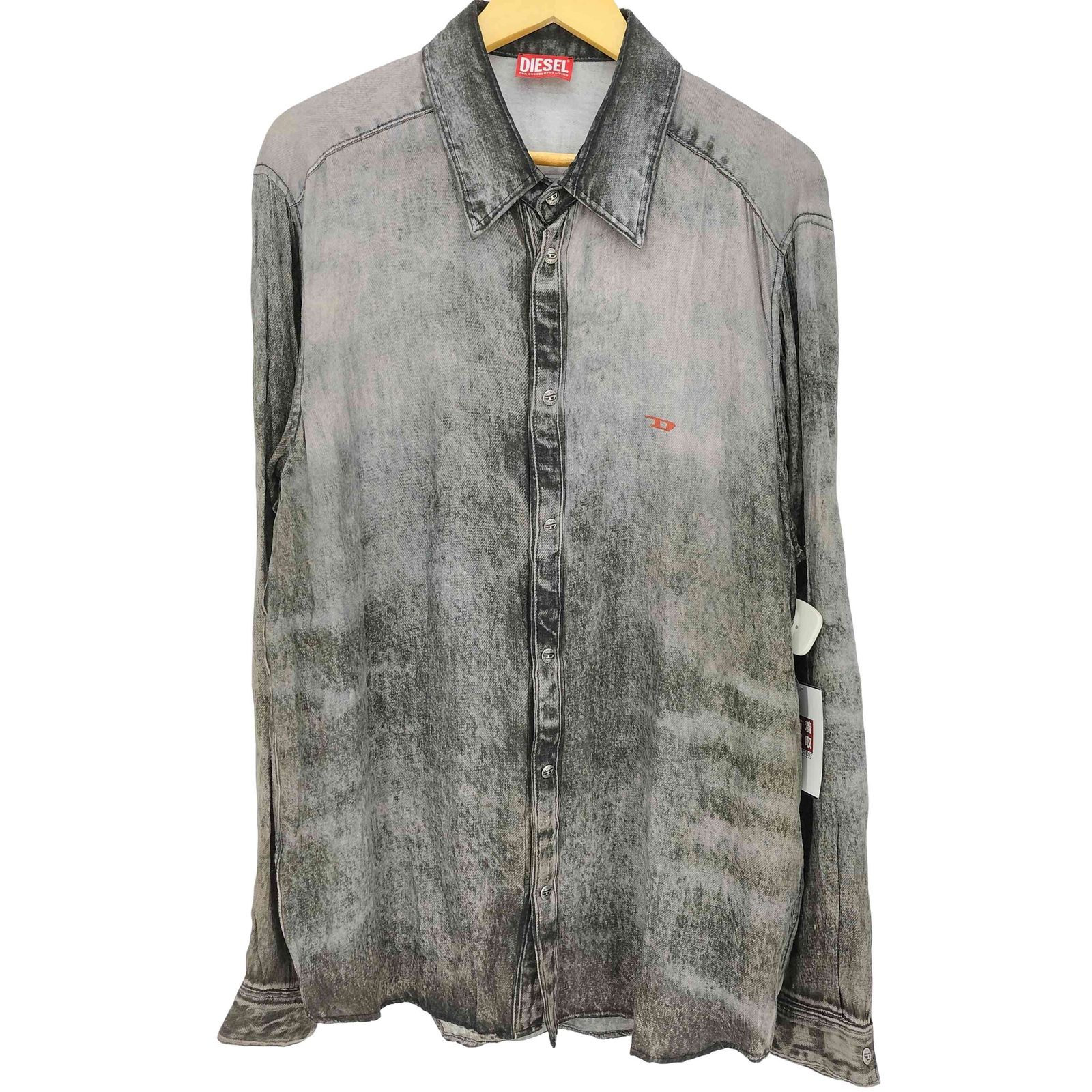 ディーゼル DIESEL S-SIMPLY‐LKCT トロンプルイユ 長袖シャツ メンズ 52