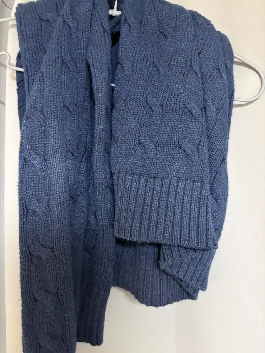 (Xs) ポロ ケーブルニット ネイビー