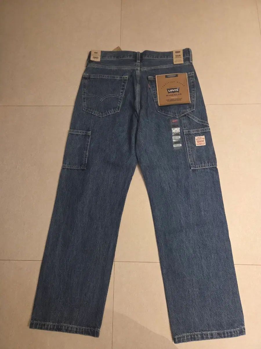(32)リーバイス メンズ 568 ルーズ ストレート カーペンター デニム パンツ