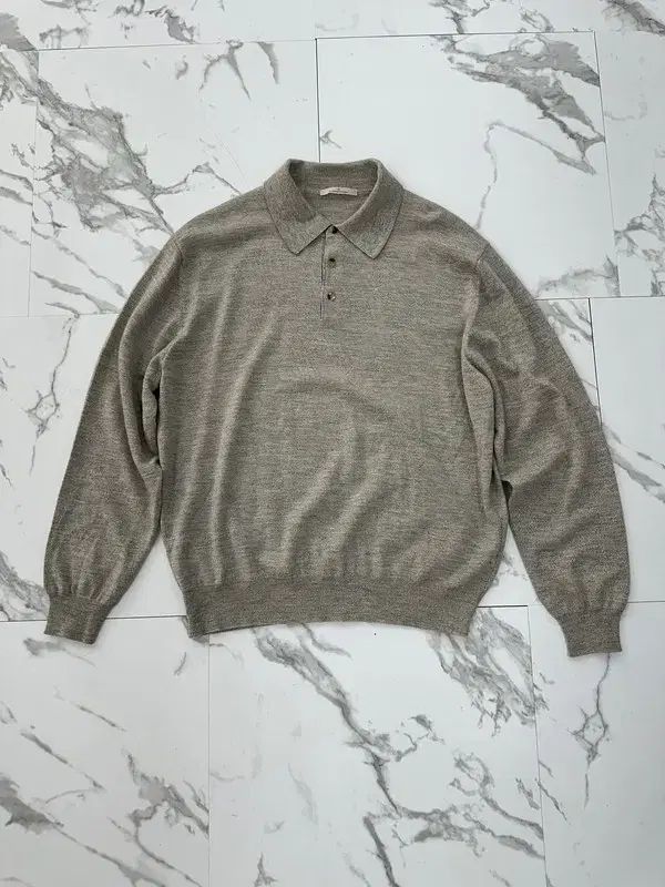 エルメネジルド ゼニア グレー カラーTシャツ