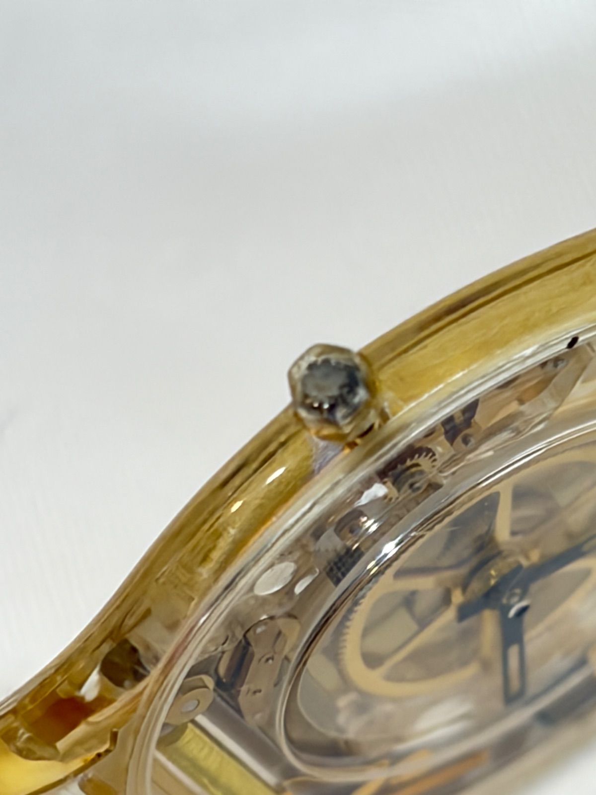 希少品〉初代 swatch skin ゴールドジェリースキン - メルカリ