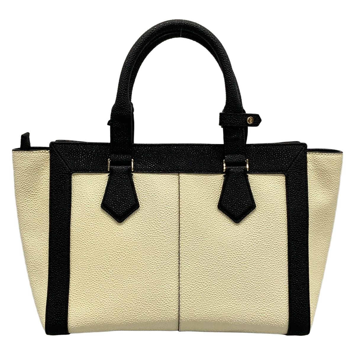 COLE HAAN(コールハーン) ハンドバッグ美品 - アイボリー レザー 