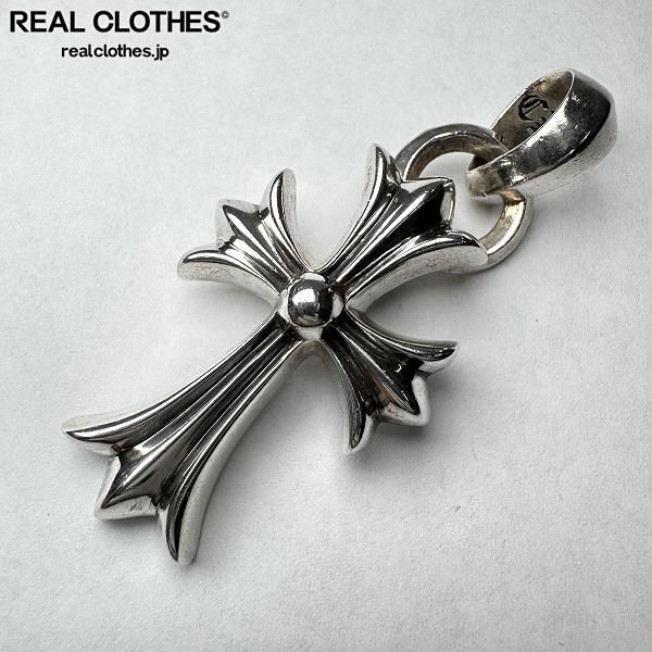 CHROME HEARTS/クロムハーツ CH CRS SML W/BALE スモールCHクロス ペンダントw/プレーンベイル