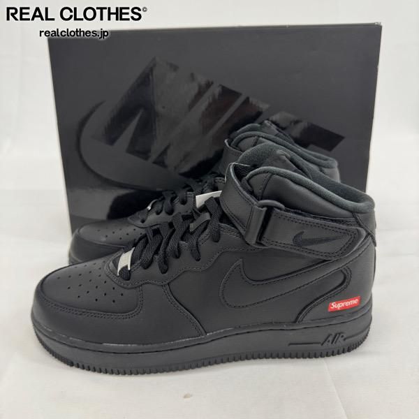 【未使用】Supreme×NIKE/シュプリーム×ナイキ AIR FORCE 1 MID/エアフォース 1 ミッド FZ8784-001/25.5