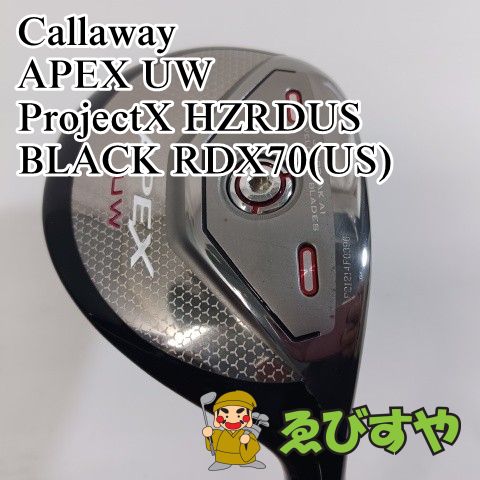 入間■【中古】 ユーティリティ キャロウェイ APEX UW ProjectX HZRDUS BLACK RDX70(US) S+ 19[3650]