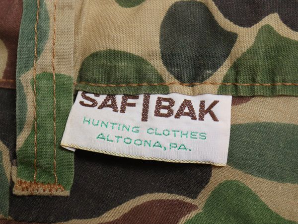 お得なクーポン配布中!】 70s SAFTBAK ダックハンターカモ