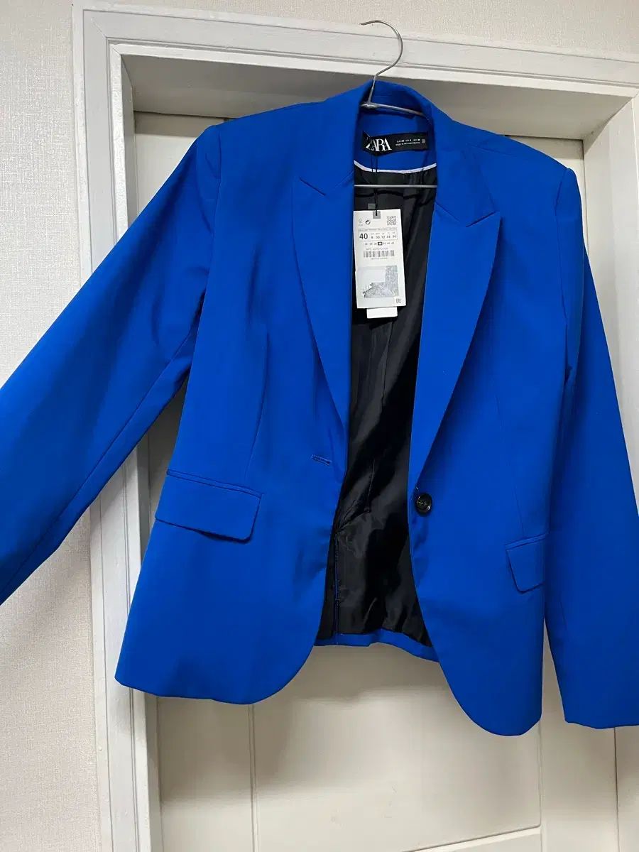 ZARA ザラ ブルー ブレーザー ジャケット 40 サイズ