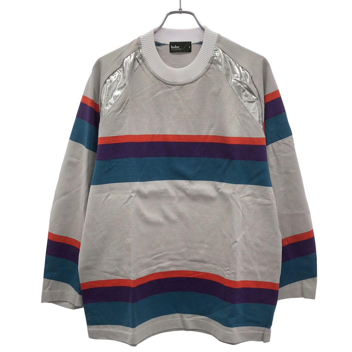 kolor カラー 19SS マルチボーダーロングスリーブTシャツ 19SCM-T02201 