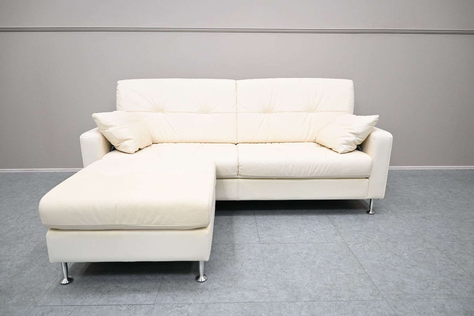☆展示品☆karimoku カリモク 2.5人掛けソファ オットマン付 ZE61