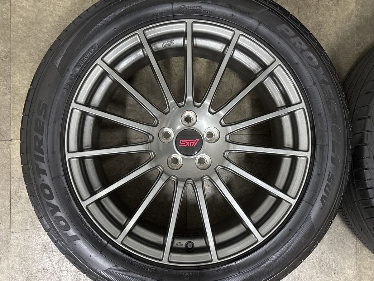 2025年製 バリ溝】スバル フォレスター STI 純正 18in 7.5J +48 PCD100