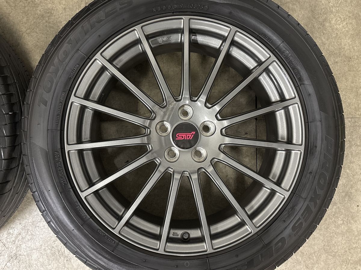2025年製 バリ溝】スバル フォレスター STI 純正 18in 7.5J +48 PCD100 2025年製 バリ溝】スバル フォレスター STI 純正 18in 7.5J +48 PCD100