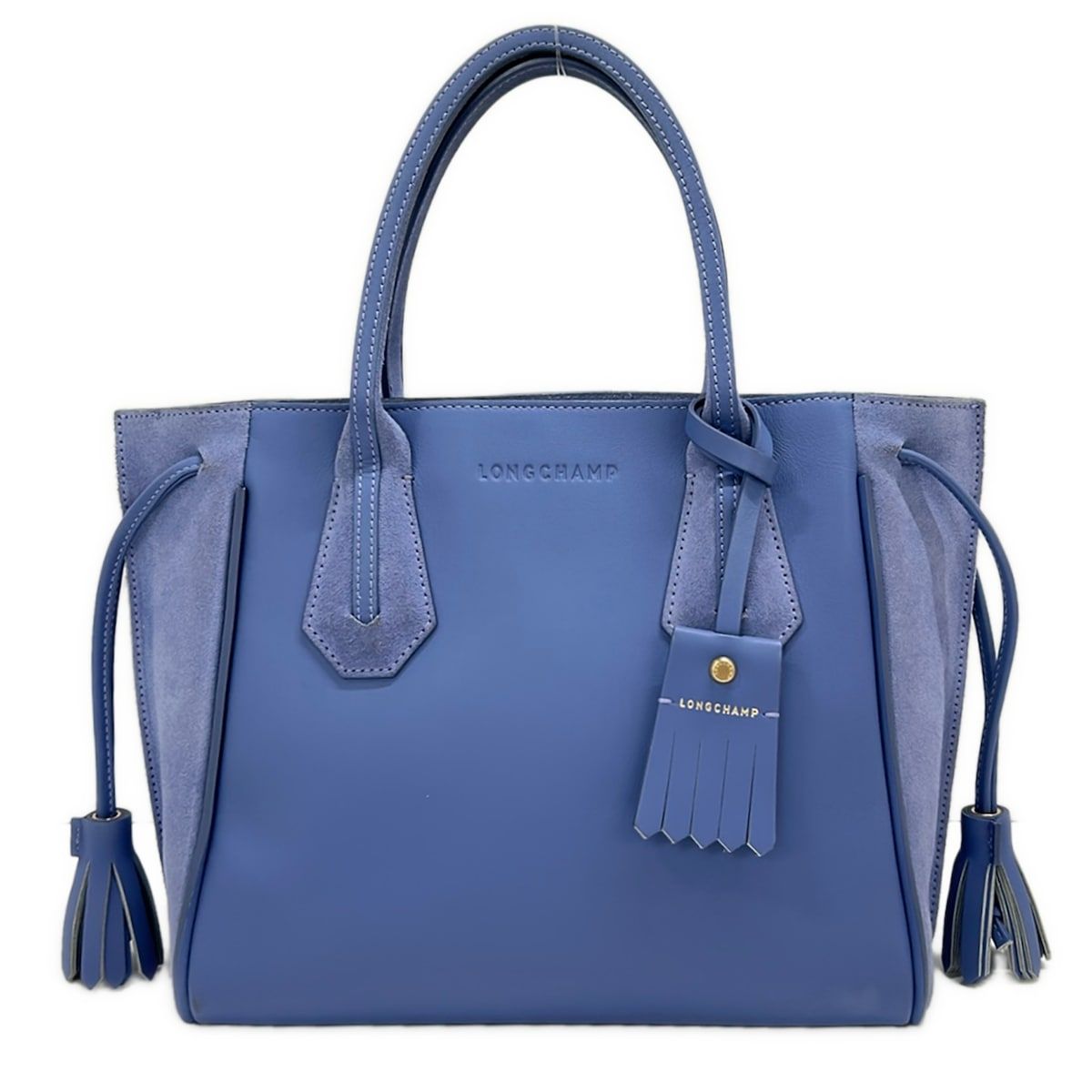 LONGCHAMP(ロンシャン) ハンドバッグ ペネロペ ブルー レザー - メルカリ