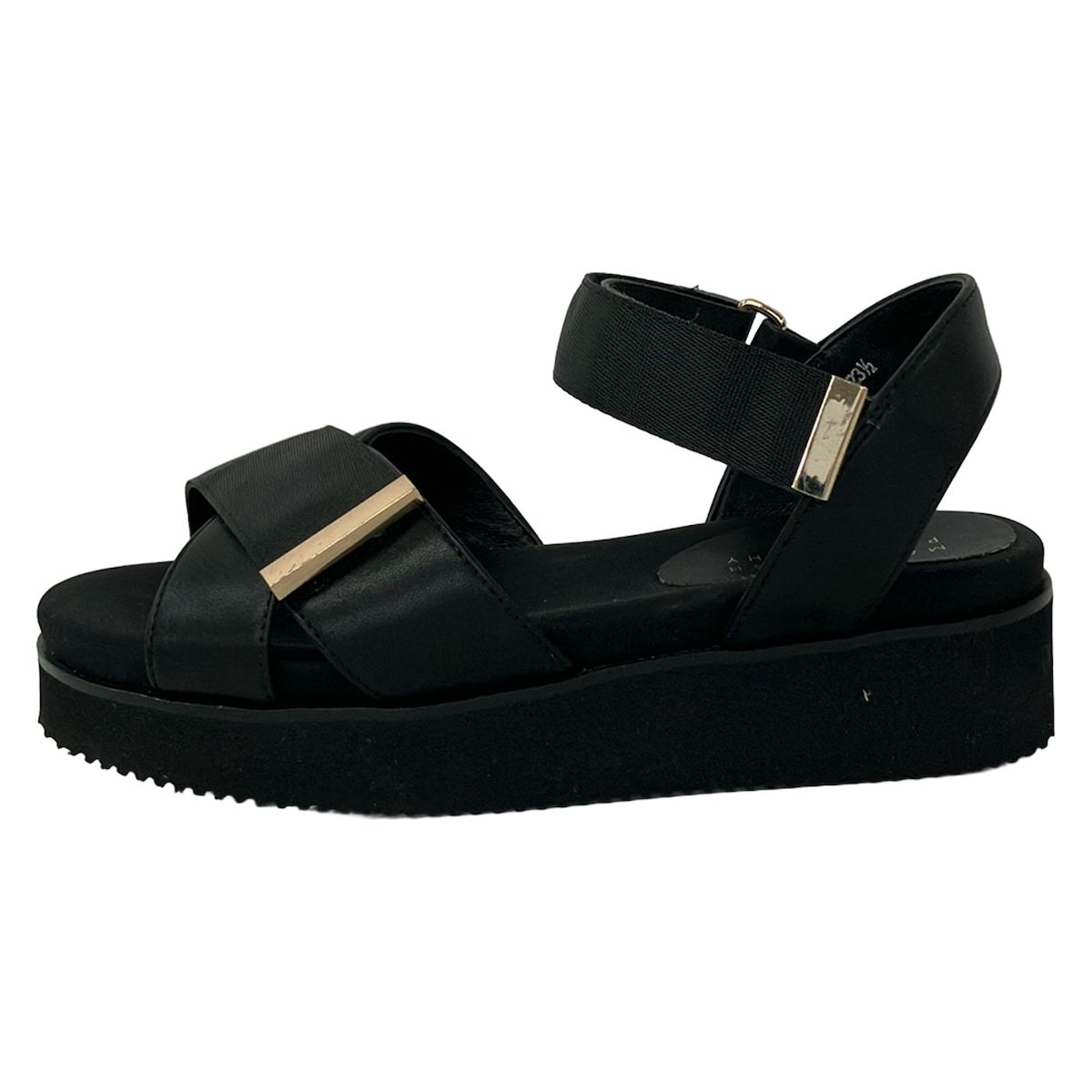 MACKINTOSH PHILOSOPHY(マッキントッシュフィロソフィー) サンダル 23 1/2 レディース - 黒 レザー