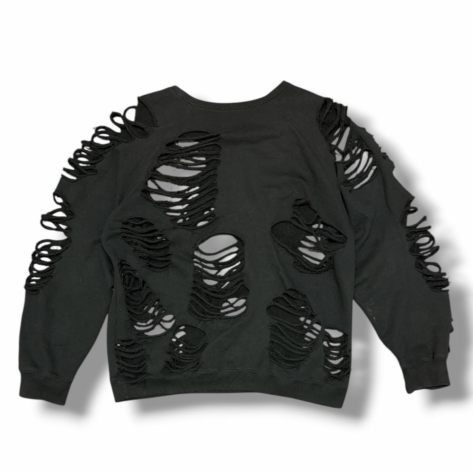 JUN/NAKAYAMA DISTRESSED CREWNECK デストロイスウェット トレーナー
