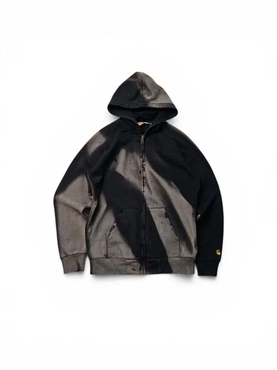 Carhartt ディストレスト HARD フェイディング フード ジップアップ L