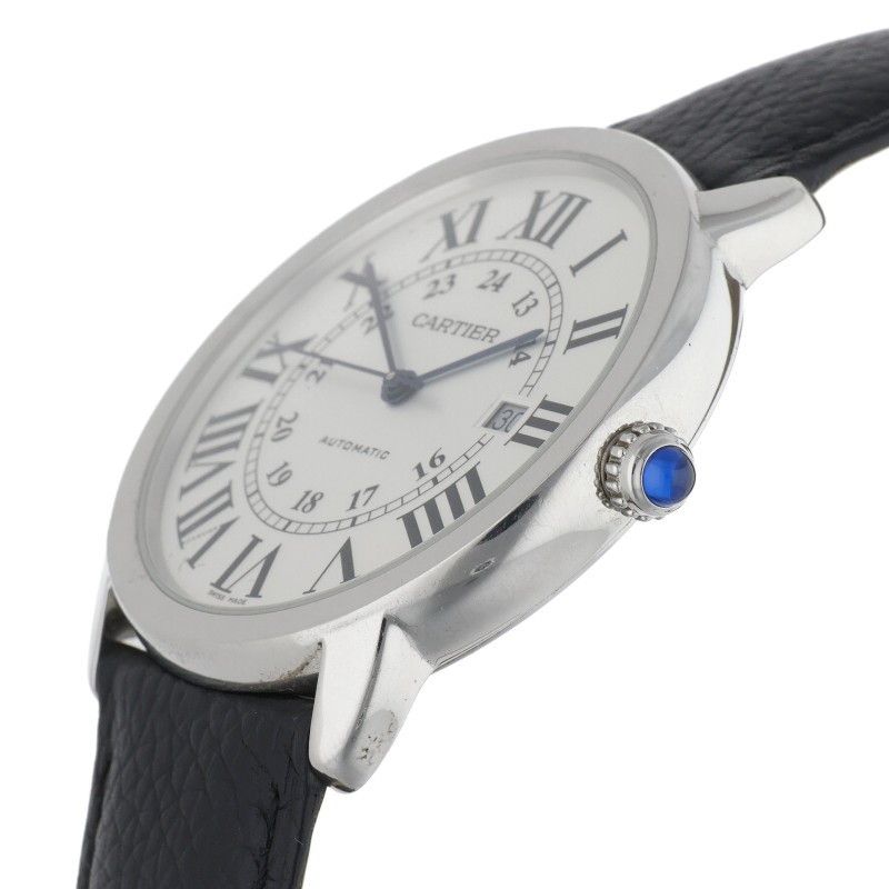 カルティエ CARTIER ロンドソロ 時計 カルティエ WSRN0022 ロンドソロ XL SS デイト 自動巻き腕時計 メンズ