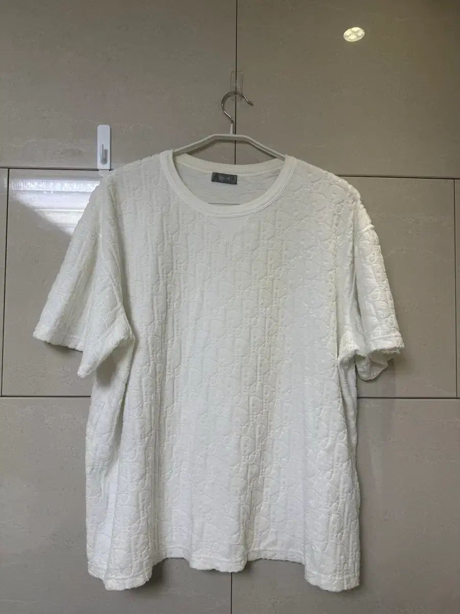 ディオール オブリーク フレンチテリー 半袖Tシャツ 白 2XL