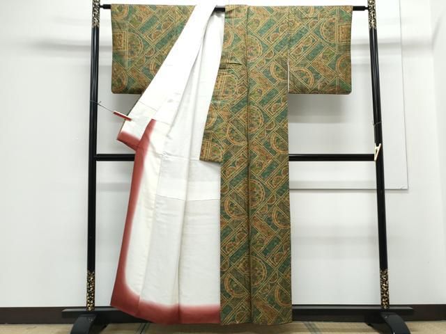 平和屋着物□上質な小紋 更紗花鳥文 正絹 逸品 CABG2771th - メルカリ