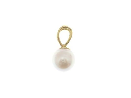 JEWELRY ジュエリー ジュエリー K18/P/0.5g 貴金属･宝石 ﾄｯﾌﾟ ペンダントトップ K18ゴールド K18/パール パール 無刻印 レディース【中古】