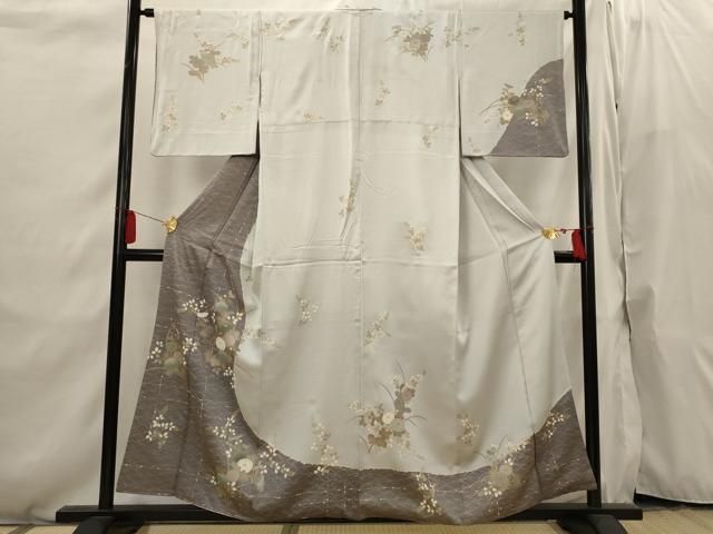 平和屋着物■訪問着　草花文　金彩　正絹　逸品　AABI6527st