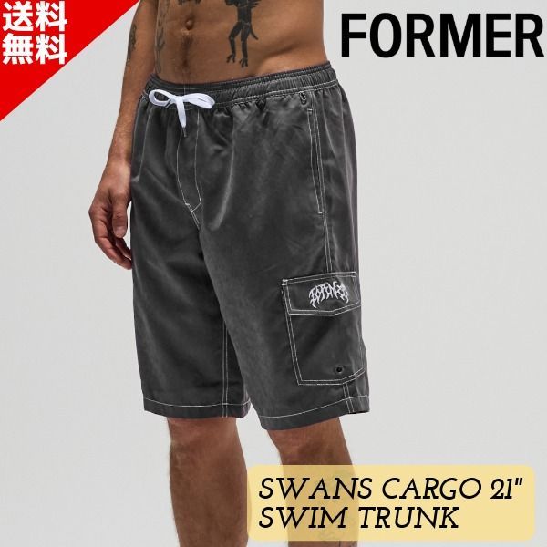 FORMER フォーマー SWANS CARGO 21” SWIM TRUNK FBO-26106 メンズ ボードショーツ サーフパンツ 水着 トランクス 海パン サーフィン 水陸両用 送料無料 9,504円